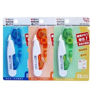 Portable Smooth Erasable Tape Set Student Replacement Core Pen Type Correction Tape No Breakage Business Stationery Supplies