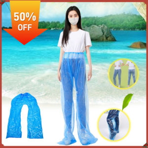Aqrau จัดส่งจาก SamutSakhon🚚【50%OFF】💦💦กางเกงกันฝน👖กางเกงฝนแบบพกพาแบบพกพากันน้ำผ้าป้องกันสิ่งสกปรกจากสิ่งสกปรกเนื้อหนาแข็งแรงทนทานเหมาะสำหรับเด็ก และผู้ใหญ่💦💦💦