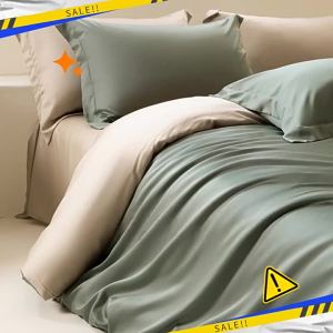 WUYINLIANGPIN | Luxurious Cooling Tencel Duvet Cover Single 100% Cotton