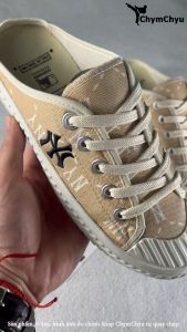 (Xả Lỗ Không Hộp) Giày Sục NY màu Vàng Be CAO CẤP - Giày Đạp Gót Đẹp