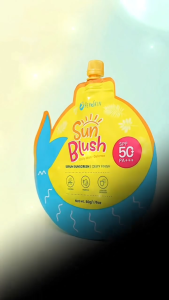 HerSkin Sun Blush Serum Sunscreen Dewey Finish SPF50