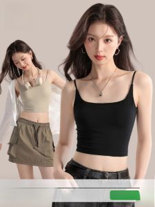 MiiOW | Cat Woman Strapless Bralette Modal Vest Spring Summer New Style Pad Included No Bra Needed Slim Fit Base Layer Beautiful Back