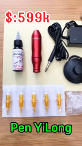 Com bo máy xăm pen thương hiệu YiLong  chấy lượng ổn định