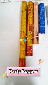 CONFETTI konfeti 50 cm PARTY POPPER poppers pooper confeti perlengkapan pesta party harga MURAH