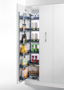 Tủ đồ khô nan dẹt inox 304 GrandX XPR.450S1 6 tầng cánh mở cho tủ rộng 450mm thiết kế âm tủ cao