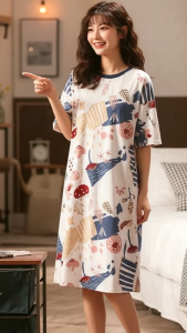Women Pyjamas Dress T shirt T213 Pajamas Dress Nightwear Sleepwear baju tidur perempuan baju perempuan dress Maternity