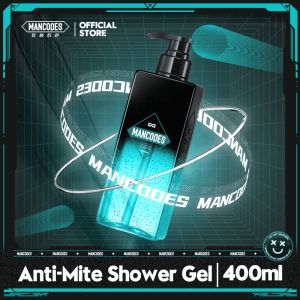 【OFFICIAL MY】Mancodes Anti-Mite Shower Gel (400ml) 左颜右色除螨沐浴露男士后背祛痘除螨虫控油持久留香洗浴沐浴乳Body Wash