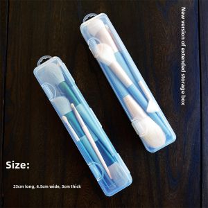 Desktop Portable Makeup Brush Storage Box Waterproof Dustproof Eye Shadow Brush Travel out Box Eyebrow Pencil Lip Lacquer Lipstick