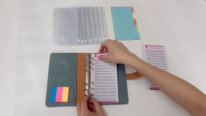 【📣SG Seller】🔥Value Set🔥A6 Currency Organizer Cash Envelope Savings Money 6 Holes Binder Creative Loose-leaf Notebook