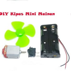 Paket Mainan Edukasi DIY Arduino Kincir Kipas Angin Mini Dinamo Motor DC