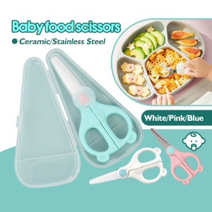 【SG stock】Travel Utensils /Small Food Scissors With Cover /Mini Scissors For Kids /Stainless Steel Food Scissors With Travel Case (3 Colours)