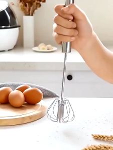 Cây Đánh Trứng Inox Có Trục Xoay Tự Động Nhỏ Gọn Bằng Thép Không Gỉ Inox 304 Dể Dàng Vệ Sinh.