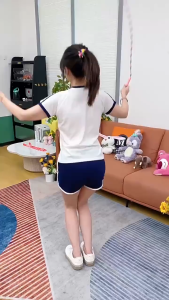 พร้อมส่ง💥เชือกกระโดดลูกปัด ฟิตเนสกระโดดเชือกเด็ก เชือกกระโดดไม้ไผ่ แบบเนื้อแข็ง รุ่นใหม่ดีไซน์สุดเท่ สีสันสุดจี๊ดดด