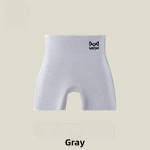 miiow | MiiOW Womens Safety Pants Ice Silk Seamless Underwear High Waist Briefs Flat Angle Summer Bottoming Shorts Anti-Light