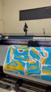Sticker Decal Striping Stiker crf 150 L variasi aksesoris biru tosca