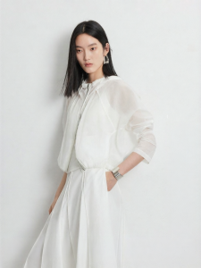 Vero Moda | Short Loose Drawstring Fishbone Line Jacket Women