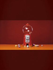 【New! Pantasy Gumball machine】85016 Building Block Puzzle Assembly Toy Display Retro 85016EN Boyfriend Gift | Girlfriend Gift | Kids Present | Valentines Day Surprise