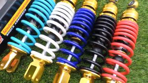 โช๊คหลัง แบบแต่ง BMBแท้สำหรับ โช๊คหลังแต่ง แบรนด์ MIOFINOCLICKSCOOPY-I.ICON แบบ HYBRID/CNC สีตัดทอง มีให้เลือก5สี ความยาว 310/320มิล