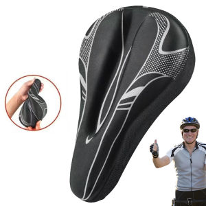 Silicone Gel Bicycle Seat Cushion Soft Padded Cover Adjustable Bike For Women Comfort Riding