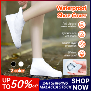 Rain Shoes Cover Thickened Silicone Waterproof Non-Slip Reusable Elastic Rain Boot Protector Covers 防雨鞋套