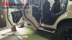 NAKAMICHI SOUND DEADENING FILM SOUND DEADENING Q-FILM 82cm X 46cm 1pc HIGH QUALITY CAR DOOR BONNET SOUNDPROOF DEADENING INSULATION