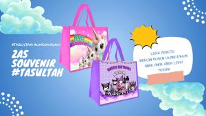 TAS ULANG TAHUN ANAK DINOSAURUS/ Tas Ultah Anak / Tas Souvenir Goodiebag / Tas Ultah Harga Murah