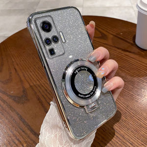 Vivo X50Pro Silicone Phone Case Full Cover Protection Anti-Fall Curved Surface Design Womens Style Luxury Creative Silicone Shell