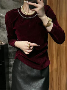 YUFUQING | French Style Slimming Top And Skirt Set Casual Autumn Winter Fashion Womens Base Shirt Mid-Length A-Line Skirt Ensemble