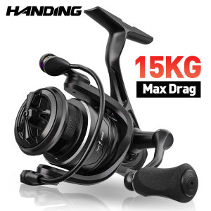 HANDING M1 PRO Fishing Reel Spinning Reel Corrosion Resistant Seawater Fishing Reel 9+1 Ball Bearings 15KG Max Drag for Big Fish