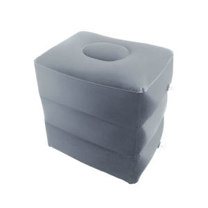 Gối Kê Chân Bơm Hơi Có Thể Điều Chỉnh Được 3 Lớp PVC Đệm Kê Chân Khi Đi Máy Bay Ô Tô Văn Phòng Du Lịch