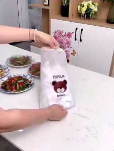 Combo 500 cái Túi màng bọc thực phẩm  chất liệu PE co dãn có chun siêu dai