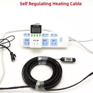 5~50m AC200~240V 17w/m Self-regulating Heating Cable Snow Melting Drain Water Pipe Anti-Freeze Protection Heat Trace System