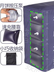 Inflatable Footrest Mat for Long Distance Travel Sleeping Aid Train And Air Travel Child Footrest Baby Toddler High Speed Train