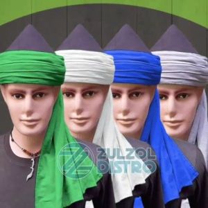Peci Sorban Imamah Sufi Permanen Premium Model Umar Bin Khotob - Surban Arab Timur Tengah - Turban Turki Kerucut