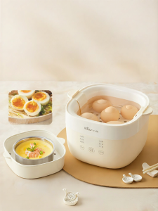 [China Plug Adapter Needed] Bear | Multifunctional Home Use Automatic Power Off Egg Cooker