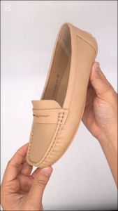 Perrieri x Carr Series Women Comfortable Loafers Flats 72166 (Black/Apricot)