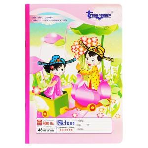 Vở 4 ô ly chống lóa trạng nguyên hồng hà - vở chính hãng hàng loại 1 - mã 0555