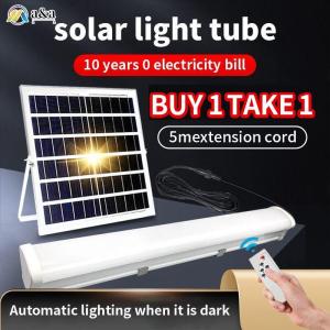 Solar light 3 year warranty LED solar tube light 120W 250W solar lights outdoor waterproof with remote control automatic switch support COD