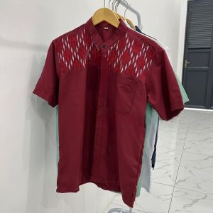Grosir Baju Koko Dewasa Bordir Terbaru Lengan Pendek Baju kemko Dewasa Bordir Lengan Pendek Bisa Buat Seragam Dan Oleh-oleh haji