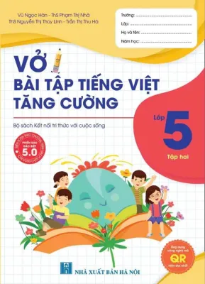 Sách - [ Lớp 5 - học kì 2 - Kết nối tri thức ] - Vở bài tập Tiếng Việt tăng cường lớp 5 tập 2