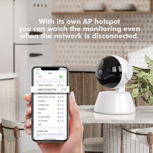 V380 Pro กล้องวงจรปิด กล้องวงจรปิดไร้สาย WiFI Full HD 4MP กล้องวงจร IP Camera 4.0ล้านพิกเซล Auto Tracking