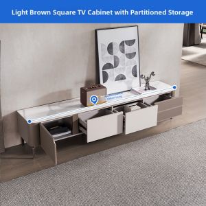 Rock Panel Coffee Table TV Stand Combo