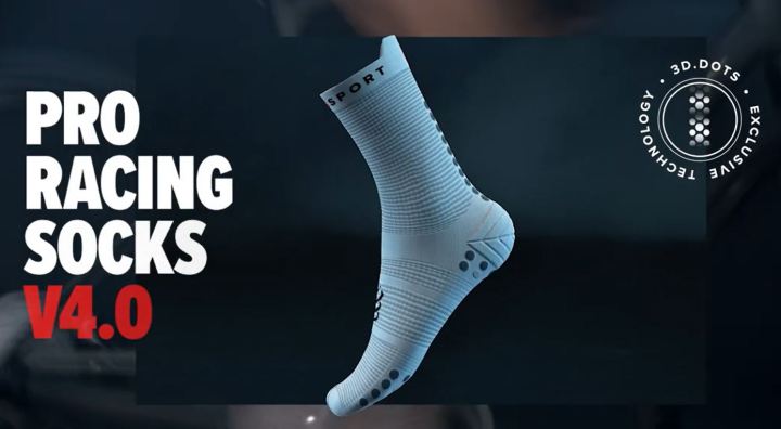 Vp Racing Socks Compressport ถุงเท้าวิ่ง ข้อยาว Pro Racing Socks v4.0 Run HI สีใหม่ ...