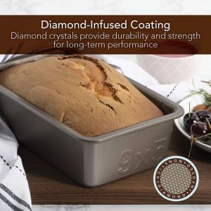 High-End Diamond Texture Non-Stick Coating Carbon Steel Bread Toaster Mold Cake Baking 2 Pounds 9 Inches Rust Resistant Layer
