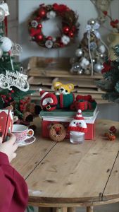 SG READY STOCK Crochet Kit Christmas Tree Handmade DIY Kits Christmas Gifts Knitting Cotton Yarns