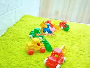 PAHE-KONS PAKET HEMAT 2IN1 MAINAN ANAK MOBIL KONSTRUKSI MURAH MERIAH FORKLIFT EXCAVATOR