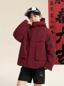 zosee | Áo Khoác Bông Cotton Mới Thu Đỏ Cho Trẻ Em Ấm Áp Dày