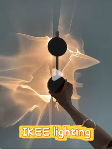 Angel Eye Wall Light Minimalist Stainless Steel Art Wall Sconce Modern Rotatable Corrugated Wall Light Creative Led For Bedroom Living Room