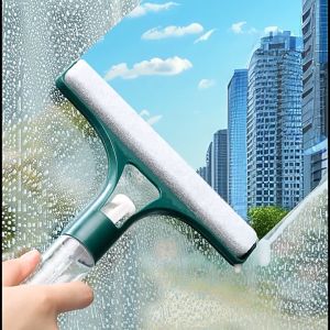 ไม้รีดน้ำที่กระจก ที่เช็ดกระจก แปรงทำความสะอาดหน้าต่าง ไม่ทิ้งคราบ แปรงทําความสะอาดหน้าต่างรถยนต์ พร้อมสเปรย์ ที่ปัดน้ำฝน ทำความสะอาดกระจก