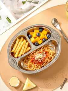 onlycook | Child Food-grade 316L Stainless Steel Divided Tray
